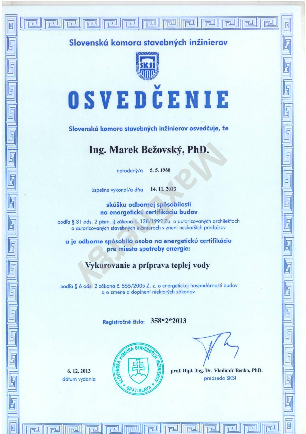 Energetická certifikácia budov - Vykurovanie a príprava teplej vody